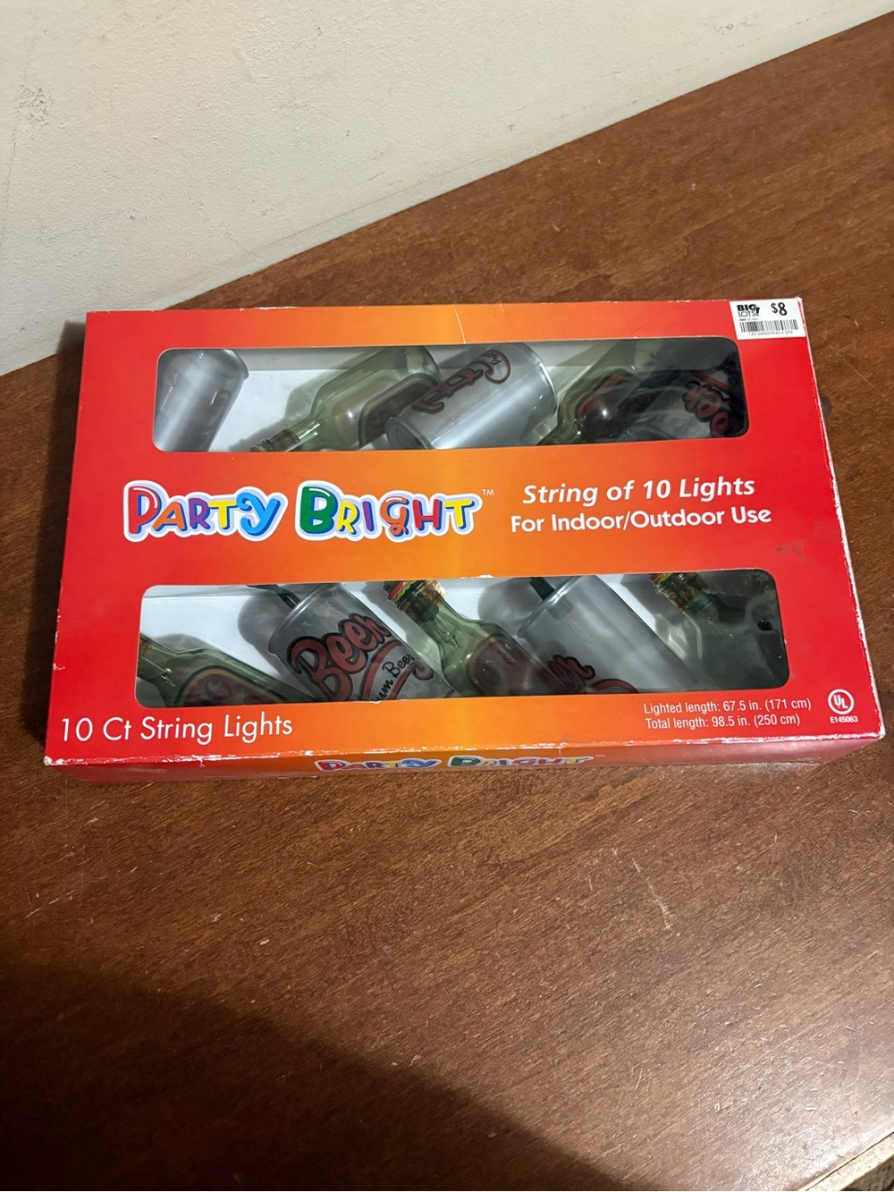 Beer Bottle String Lights - Multi-Color Indoor/Outdoor String Lights- NWT